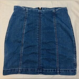 Free People Denim Mini Skirt